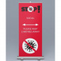 Social Distancing Pull Up Roller Banners